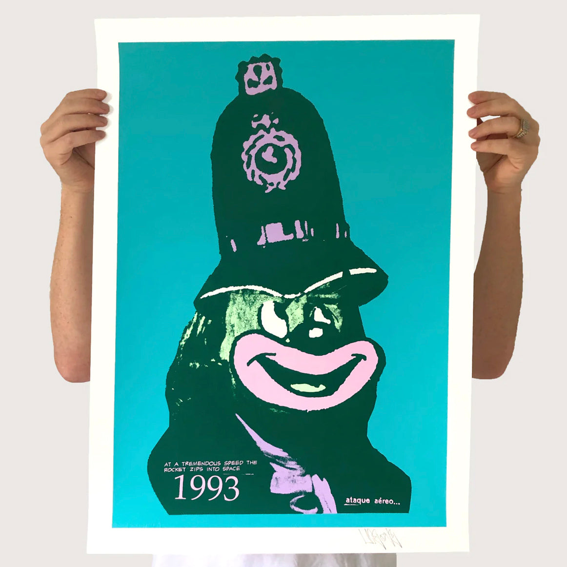 A.CE / Police Clown Blue Edition Print