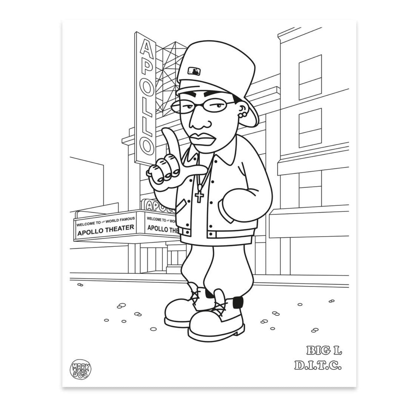 Dokument Press / Hip Hop Coloring Book East Coast Edition