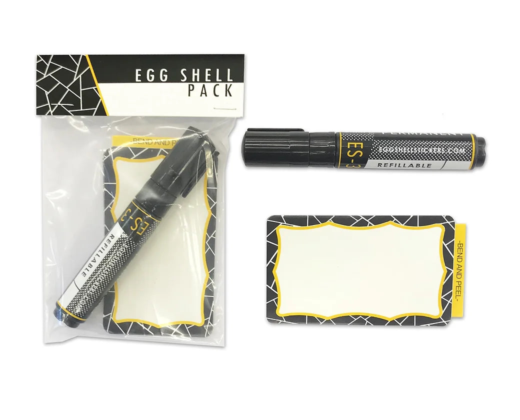 Egg Shell /  ES-3 Marker and Wavey Sticker Pack - 10pcs