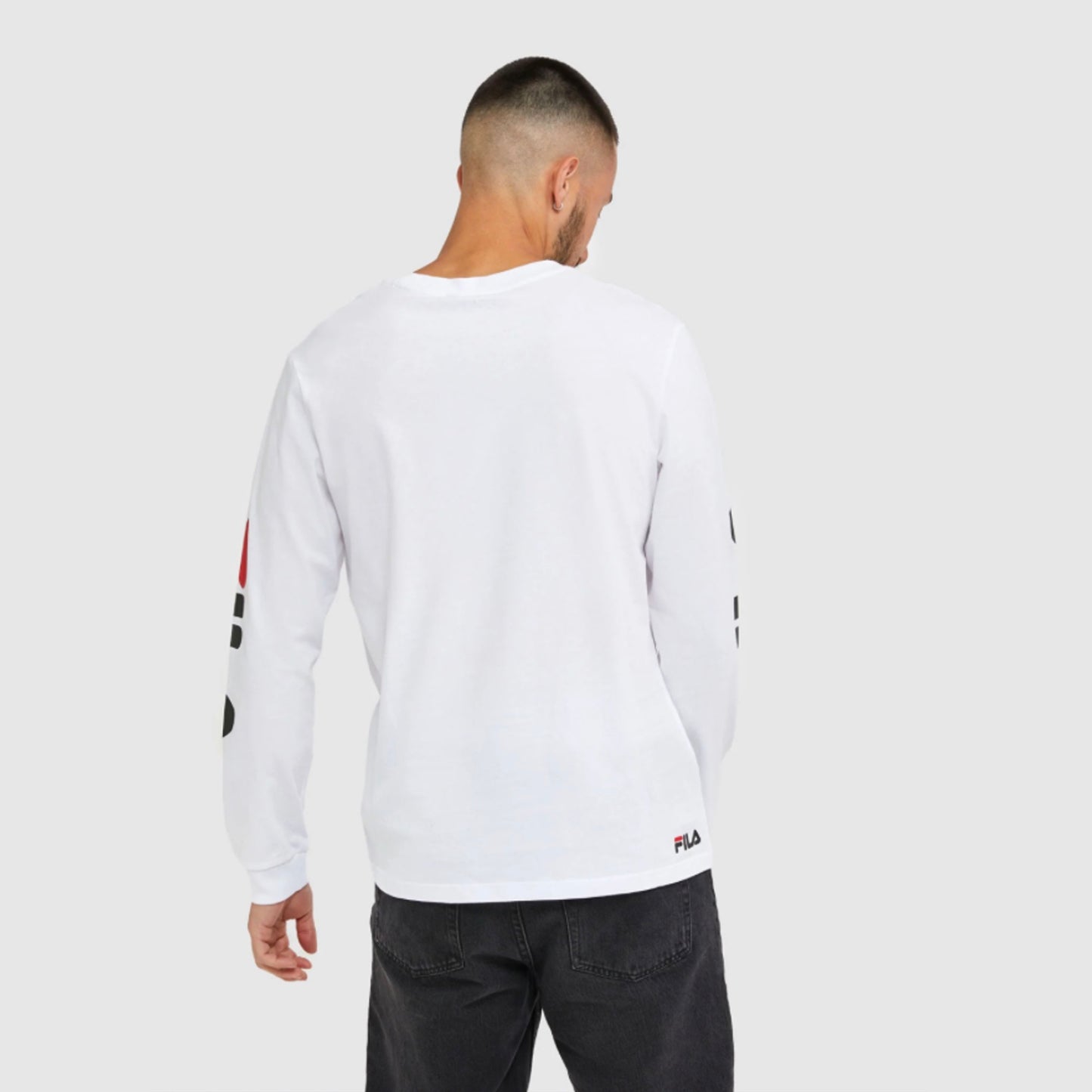 Fila / Classic Men Long Sleeve white t-shirt