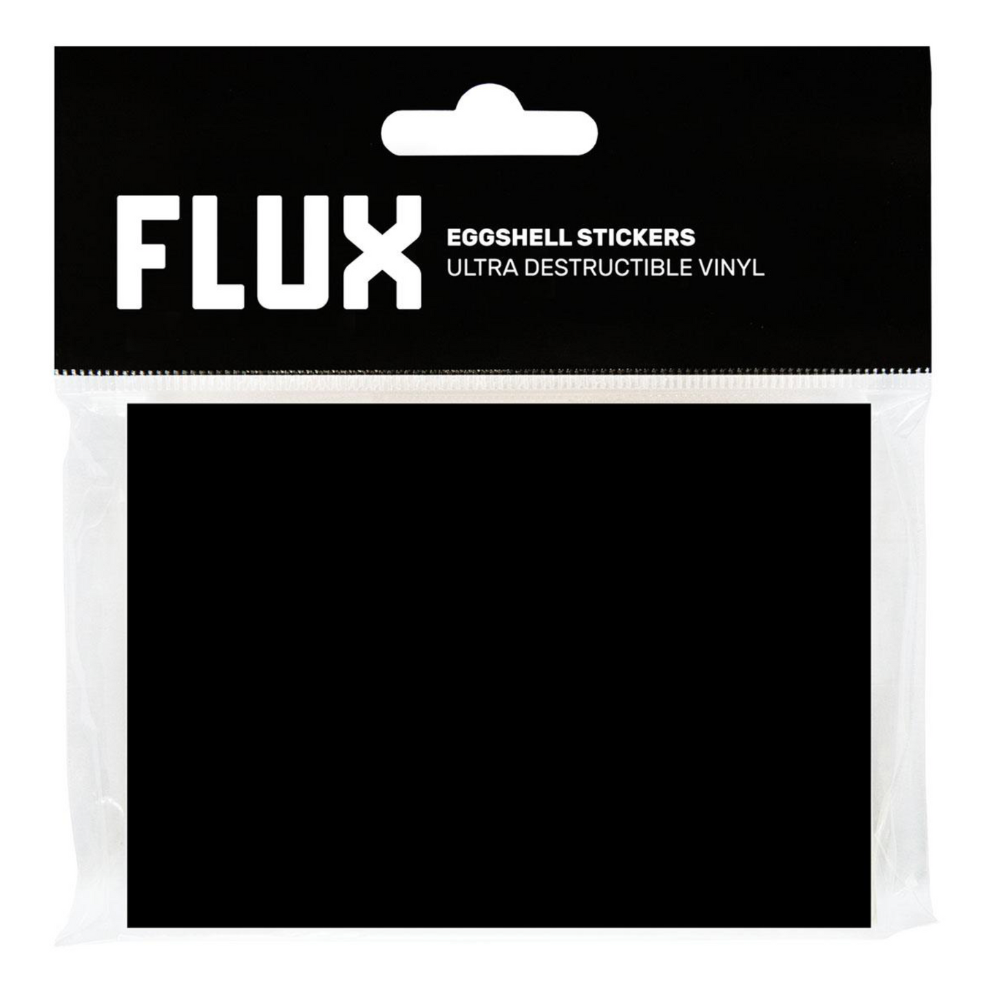 Flux / Black Eggshell Stickers