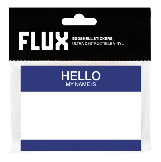 Flux / Hello Blue Eggshell Stickers