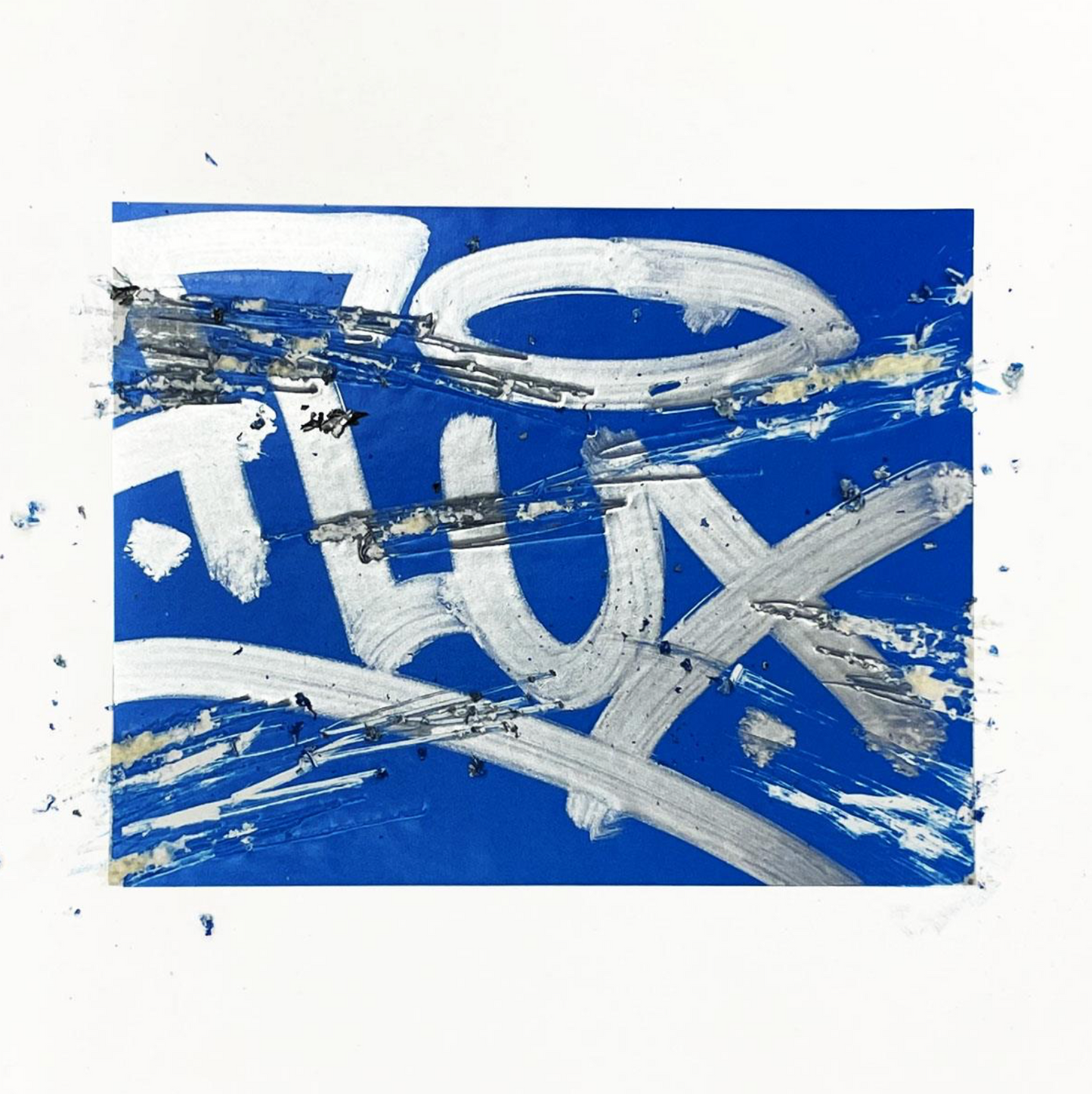 Flux / Cyan Eggshell Stickers