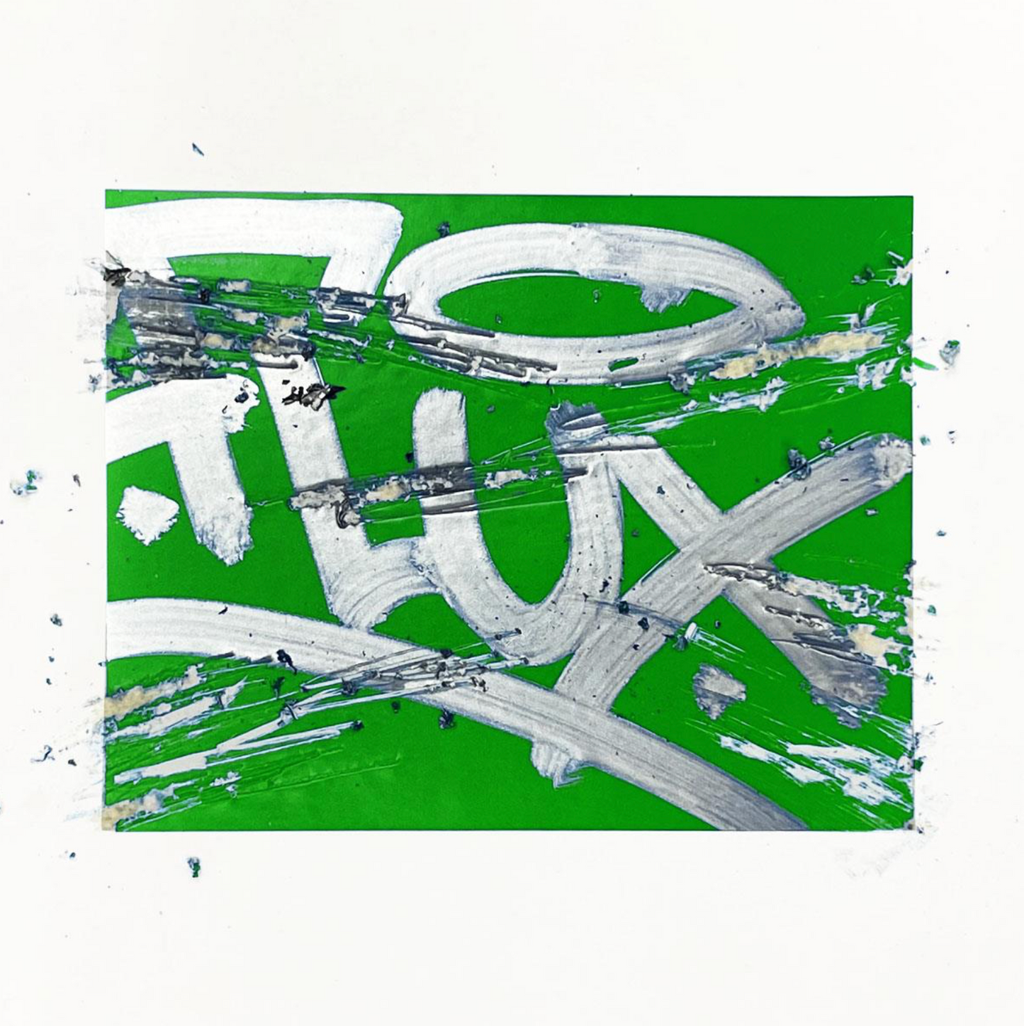 Flux / Green Eggshell Stickers