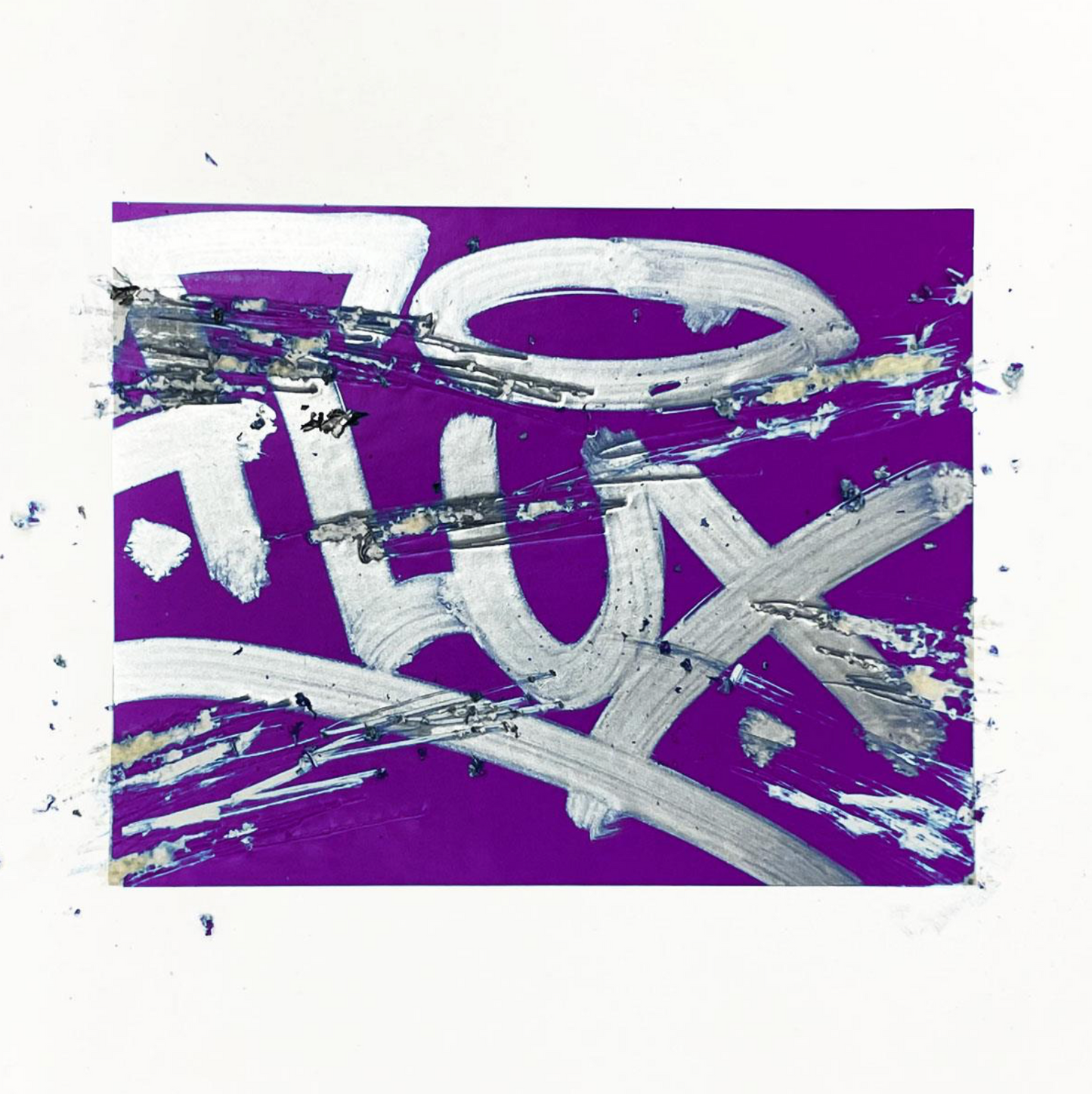 Flux / Purple Eggshell Stickers