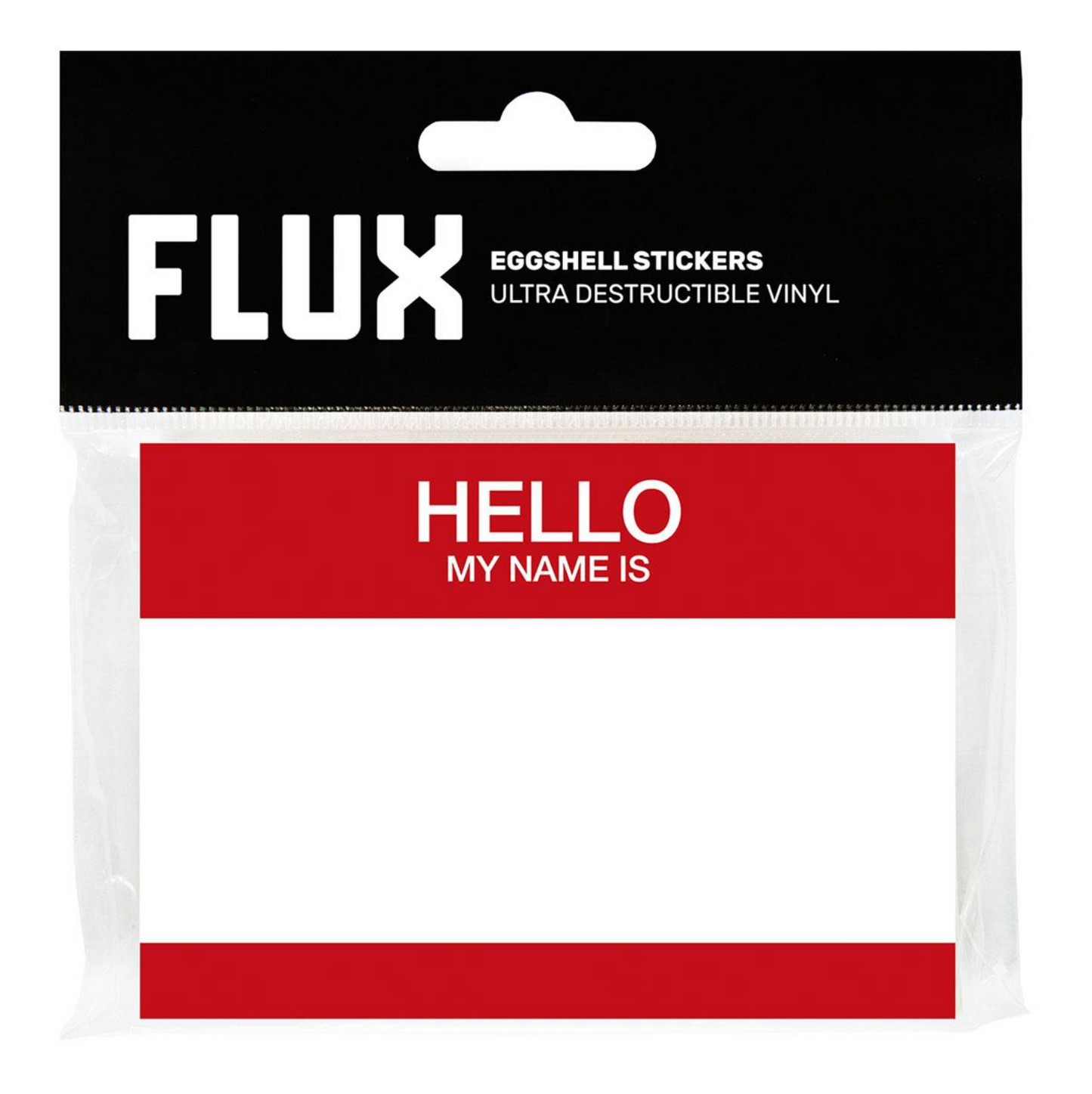 Flux / Hello Red Eggshell Stickers