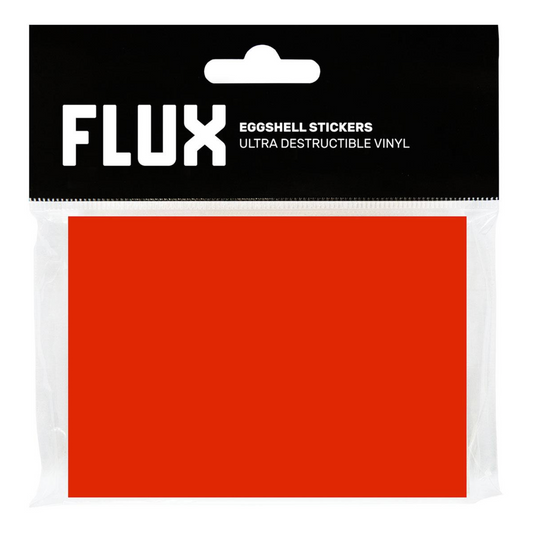 Flux / Red Eggshell Stickers