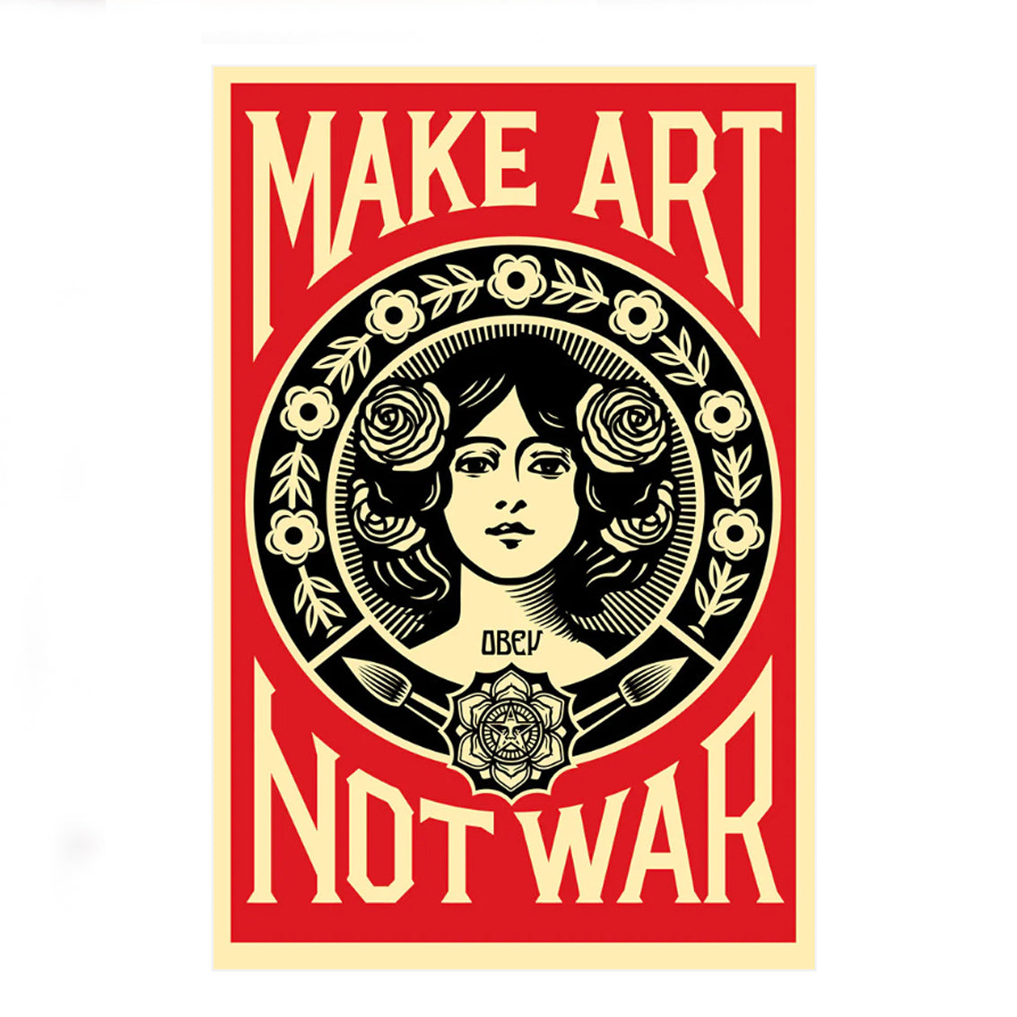 Obey / Make Art Not War Signed Offset Lithograph