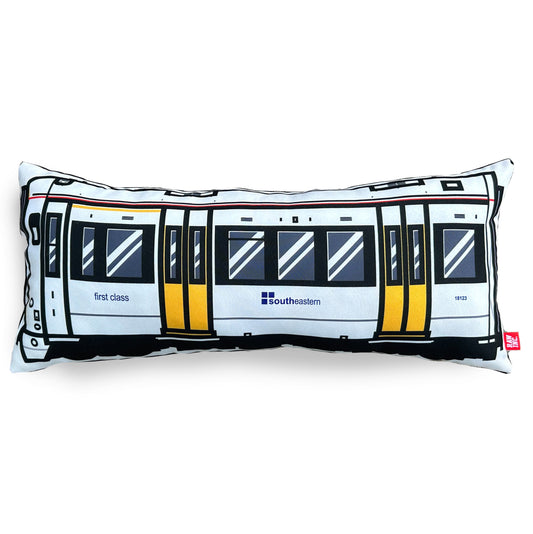 Raw Inc / England BR375 South Eastern white train 65cm cushion