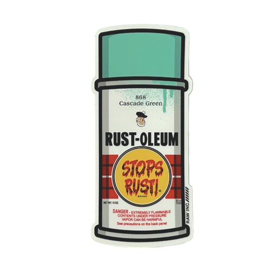 Raw Inc / Classic Rust-oleum can sticker