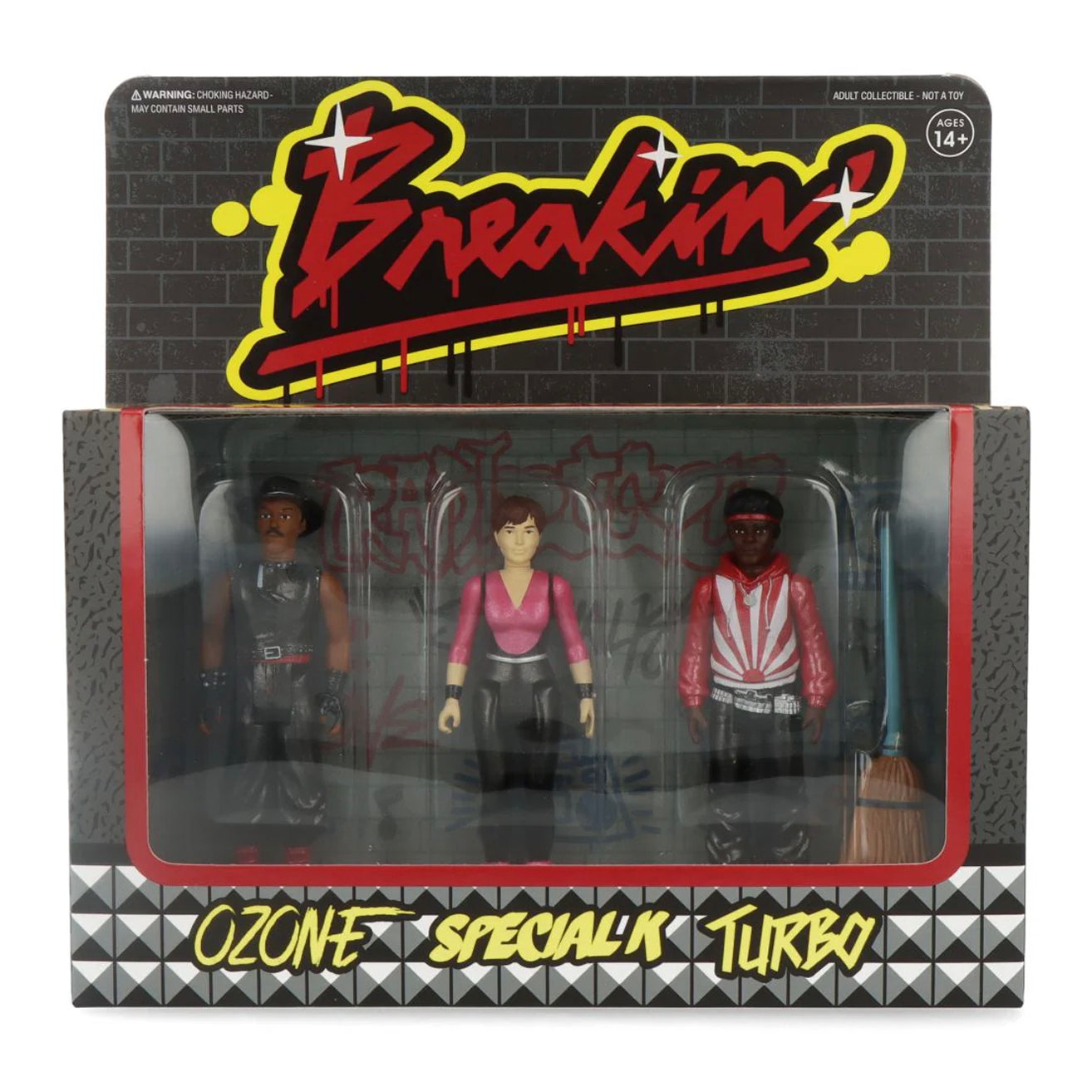 Super7 / 3.75" Breakin - Ozone, Turbo & Special K Metallic ReAction Figure set