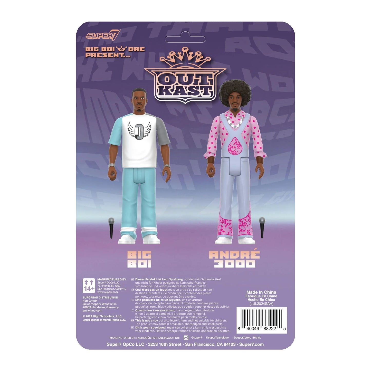 Super7 / 3.75" Outkast - Big Boi & Dre Present wave 3 Figure