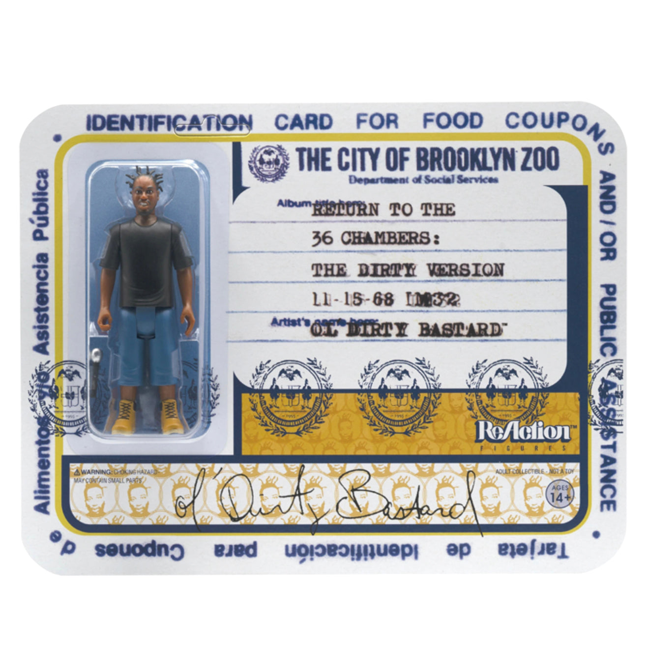 Super7 / 3.75" Ol’ Dirty Bastard - O.D.B ReAction Figure