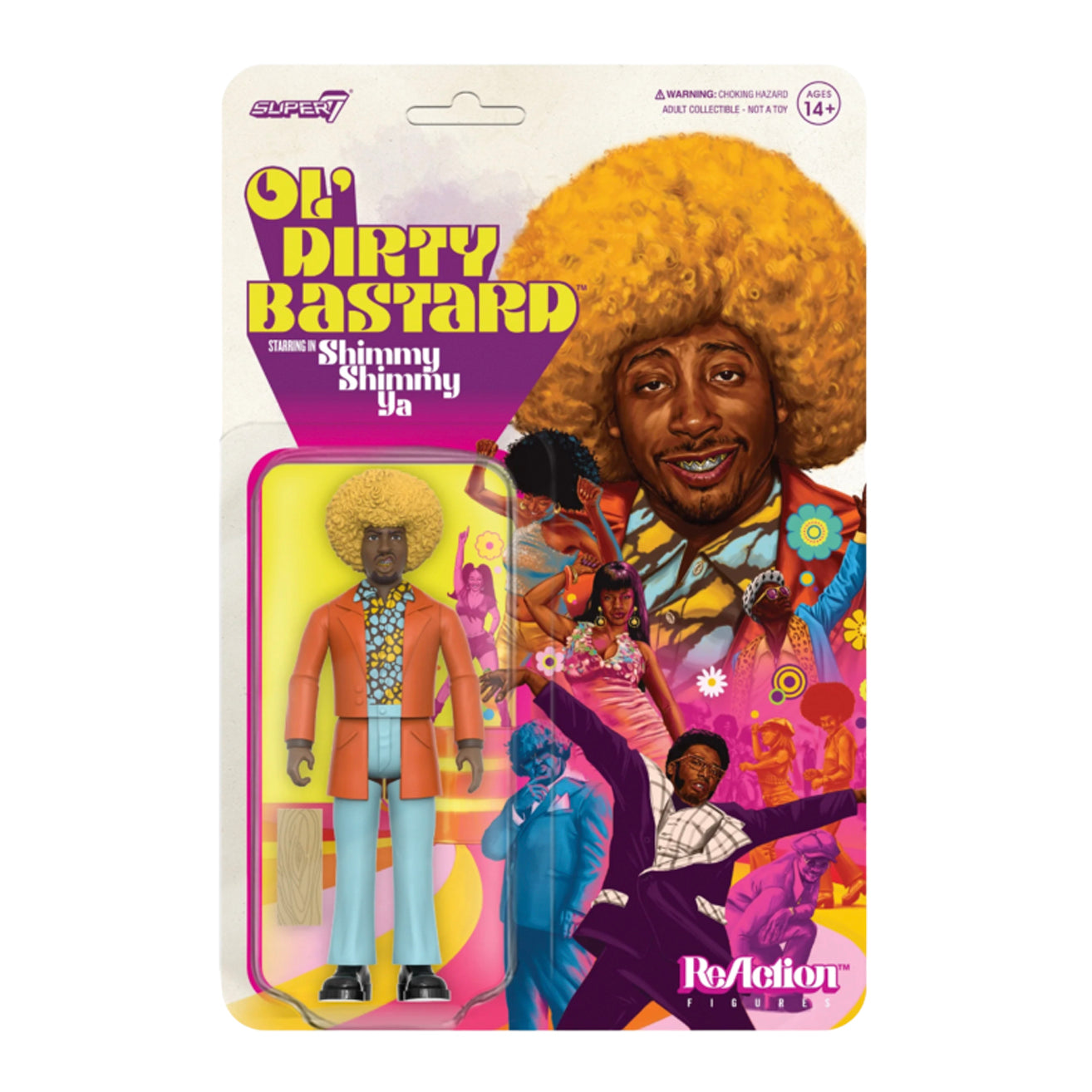 Super7 / 3.75" Ol’ Dirty Bastard - O.D.B Shimmy Shimmy ReAction Figure