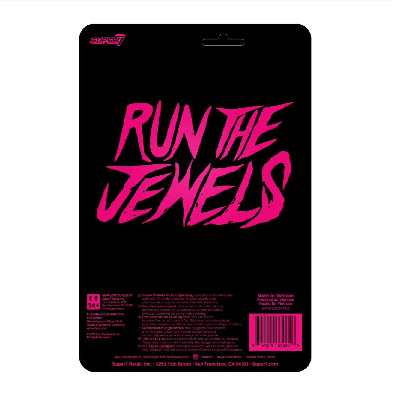 Super7 / 3.75" Run the Jewels - Dangerous Killer Mike & El-P 2 ReAction pack