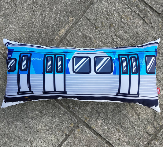 Raw Inc / Misprint Australian VIC Comeng Metro train cushion