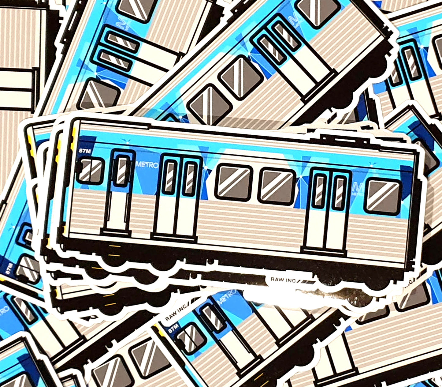 Raw Inc / Australian VIC Comeng Metro train sticker