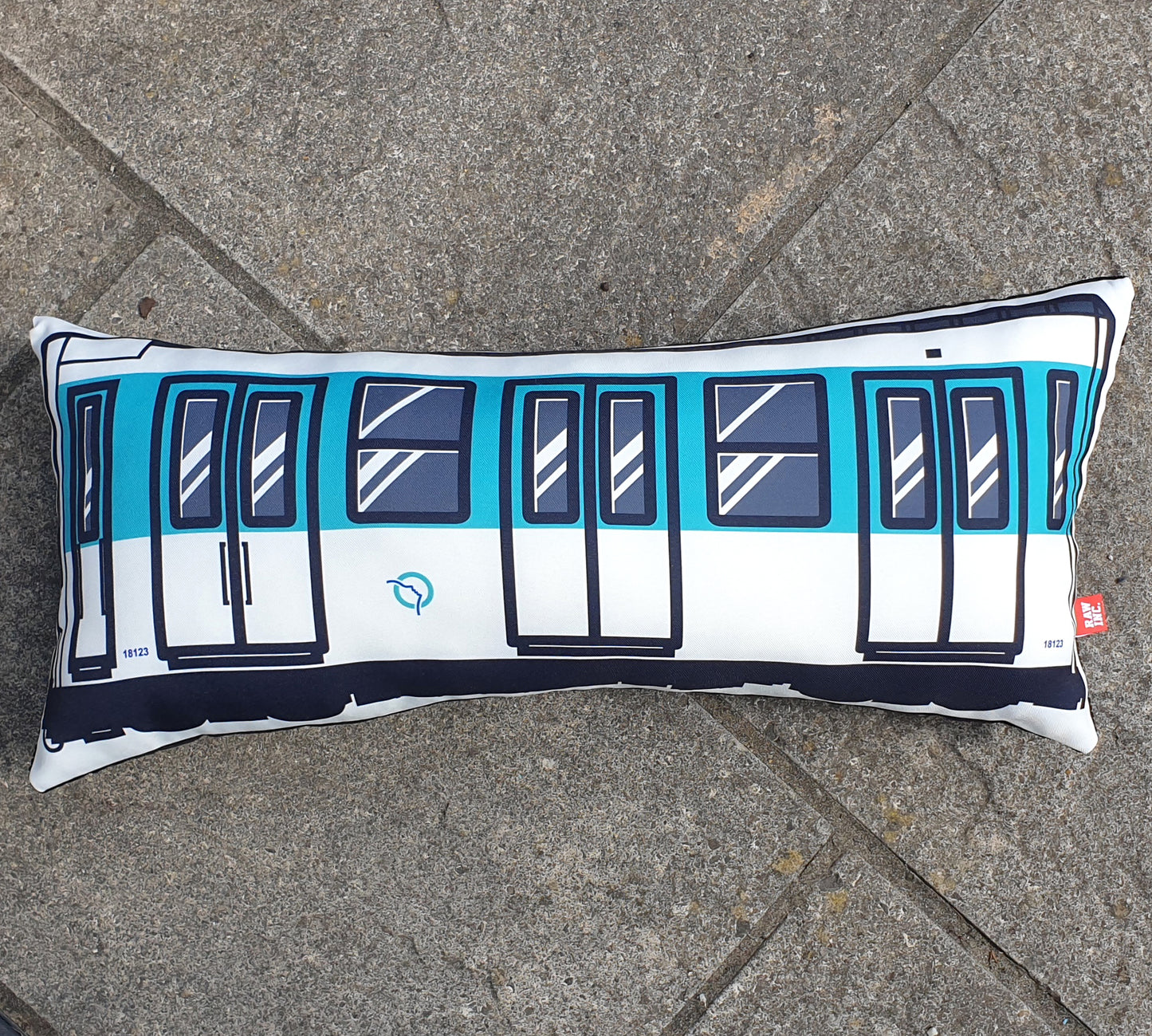 Raw Inc / French Metro train cushion