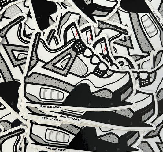 Raw Inc / J4 Cement sneaker sticker