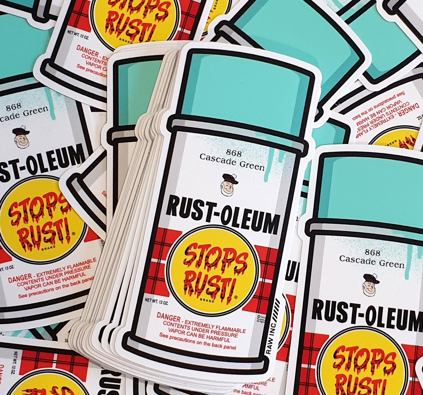 Raw Inc / Classic Rust-oleum can sticker