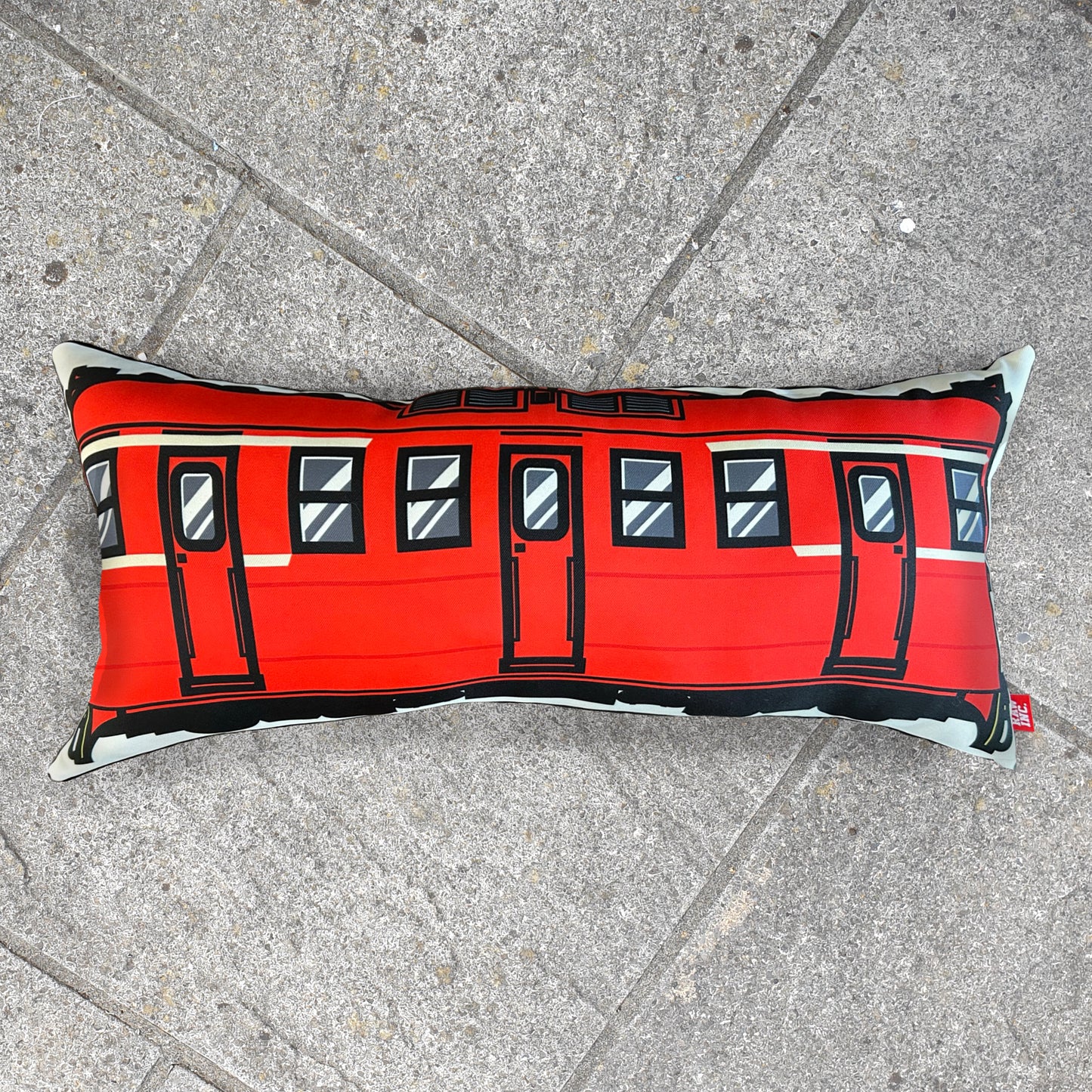 Raw Inc / Australian SA Red Hen train cushion